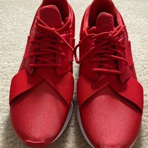 PUMA Womens Muse Satin EP Athletic Sneakers Red Size 9.5
